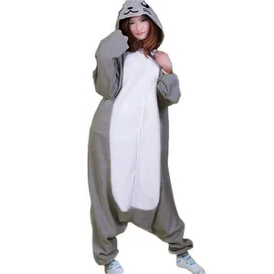 Adult Gray Dolphin Pajamas Animal Cosplay Costume