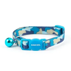 Ancol Cat Collar Camouflage Blue