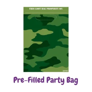 Army Camo Pre-Filled Party Bag