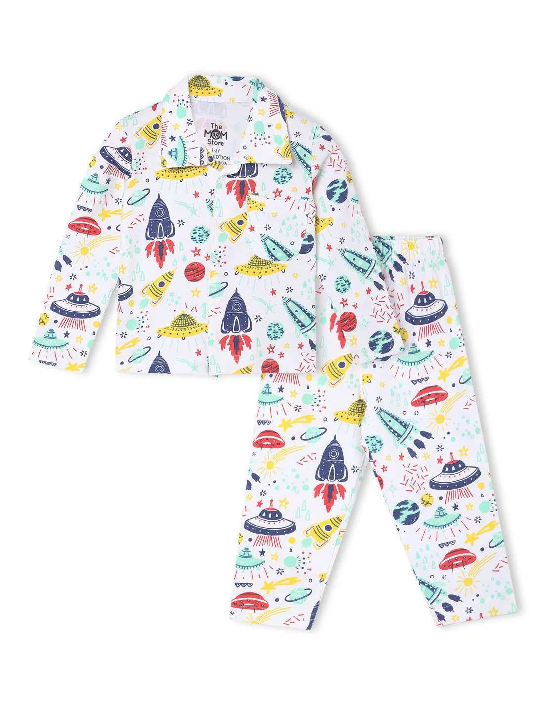 Baby and Kids Pajama Nightsuit Set - Tour to the Space