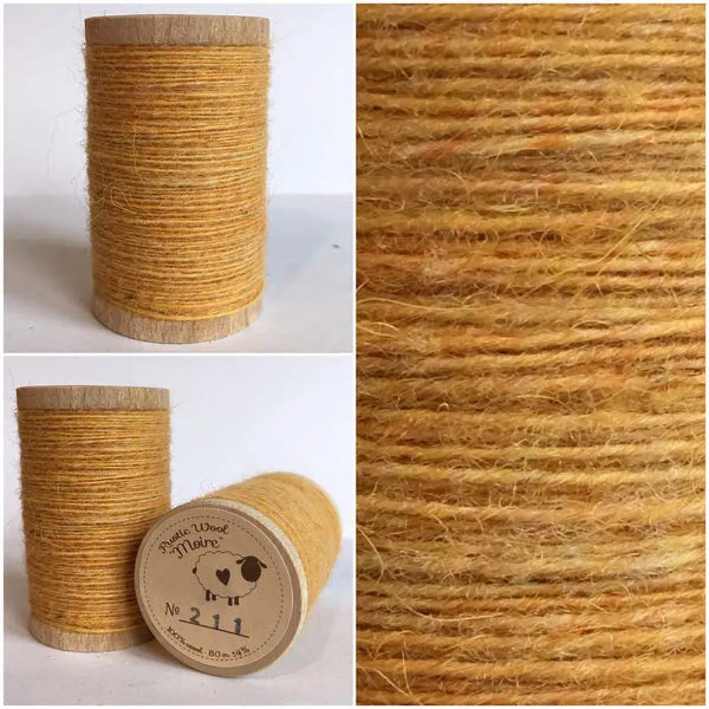 BUTTERCUP YELLOW Hand Dyed YARD Wool Fabric for Wool Applique and Rug Hooking