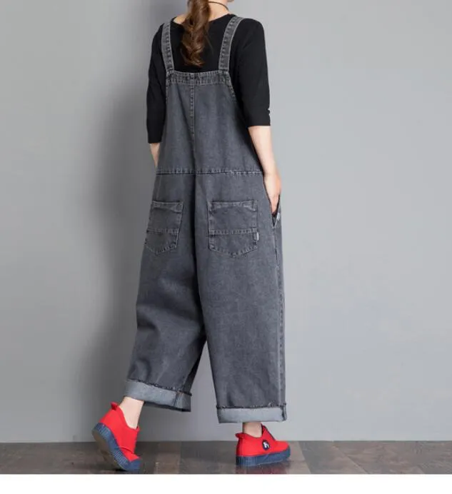 Casual Spring Denim Overall Women Jumpsuits PZ97251