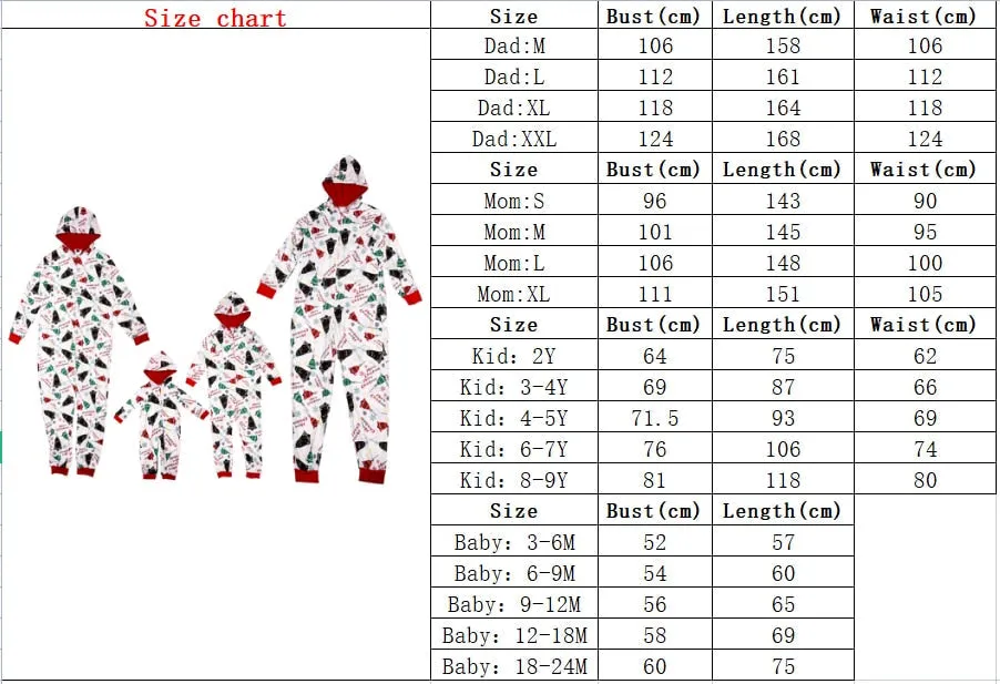 Christmas Pajamas Matching Family Pyjamas Adult Kid Set Outfits Pajamas Romper Costumes