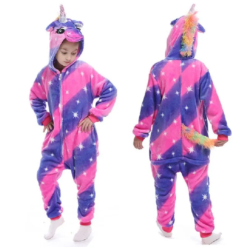 Christmas Pajamas Matching Family Pyjamas Kigurumi Licorne Pajamas Onesies Sets Unicorn Panda Animal Pajamas Kids