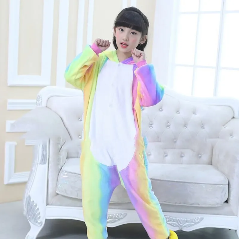 Christmas Pajamas Matching Family Pyjamas Kigurumi Licorne Pajamas Onesies Sets Unicorn Panda Animal Pajamas Kids