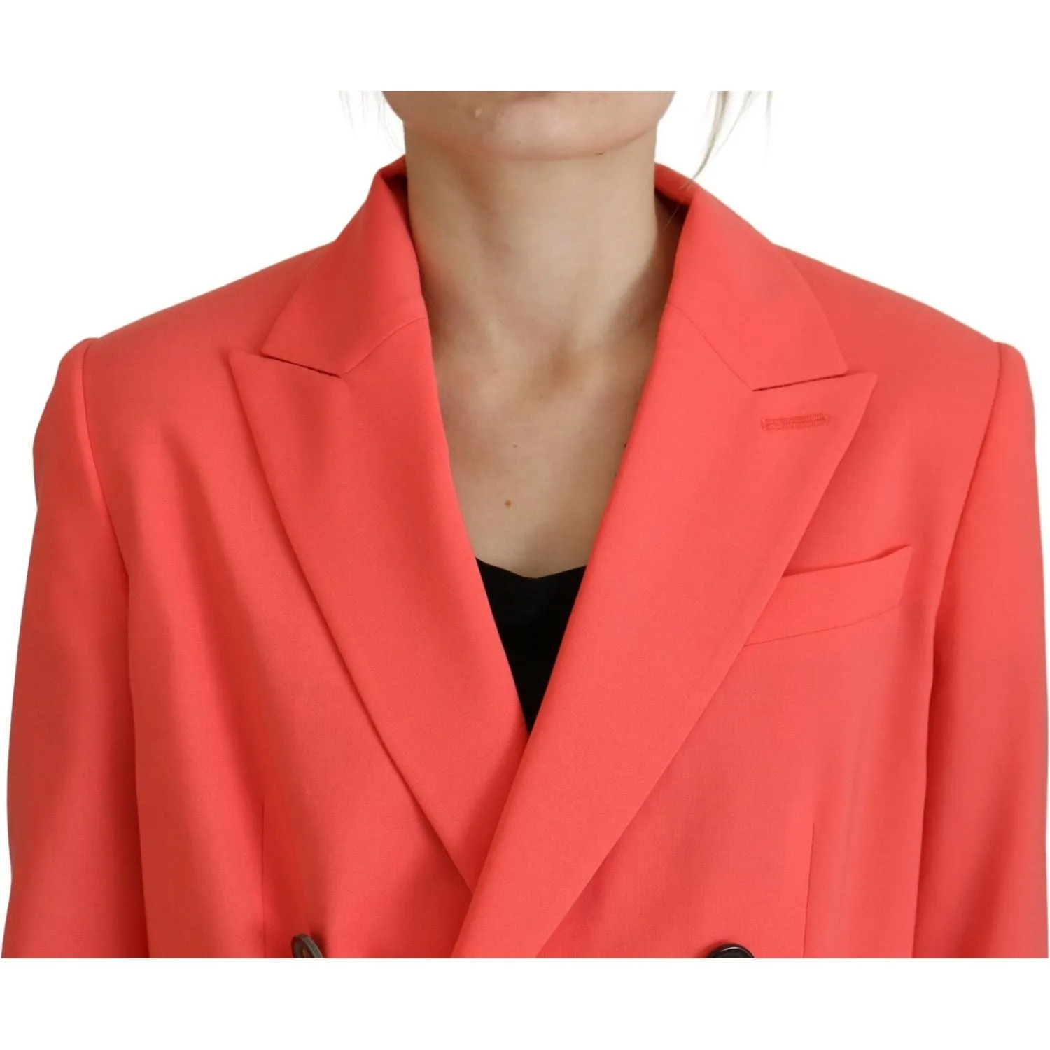 Dsquared² Pink Double Breasted Coat Blazer Jacket