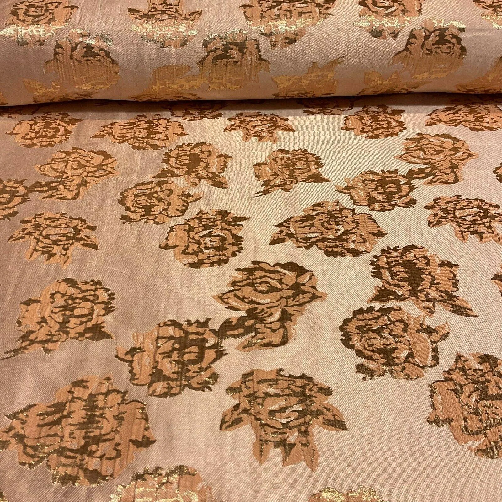 Floral bridal Brocade Banarsi Jacquard  wedding fabric 147cm M1597