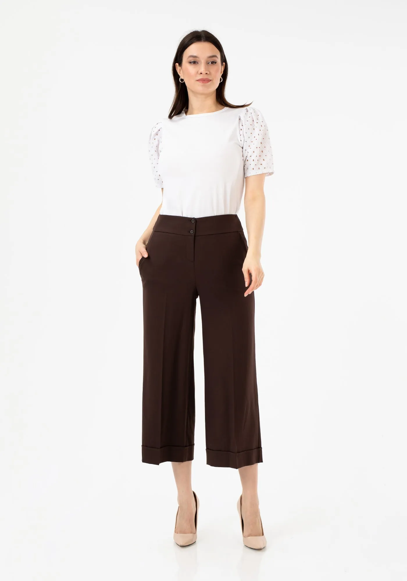 G-Line Wide Leg Cropped Pants