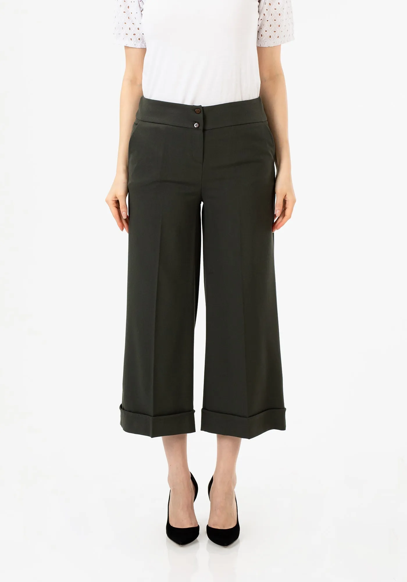 G-Line Wide Leg Cropped Pants