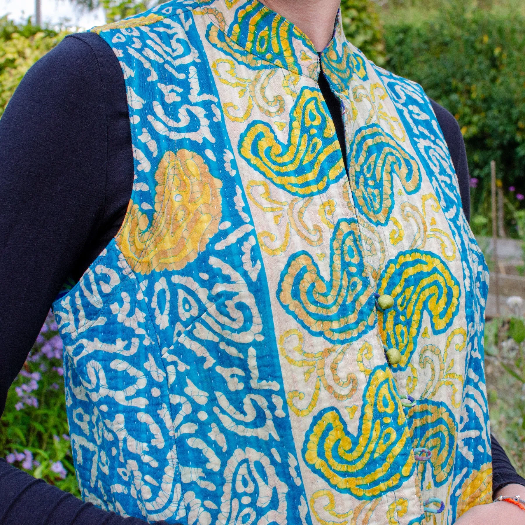 Kantha Waistcoat | Nila | Medium *SAMPLE*