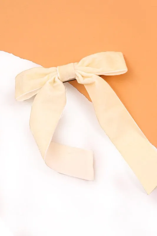 Kelsey Velvet Bow Barrette