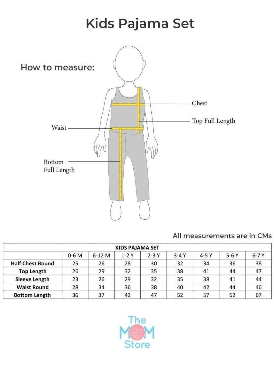 Kids Pajama Set Combo of 2 - Pajama Party & Sweet Tropical