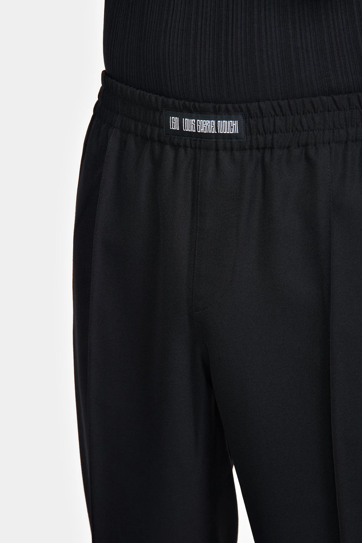 Louis Gabriel Nouchi TAPERED JOGGING PANTS BLACK