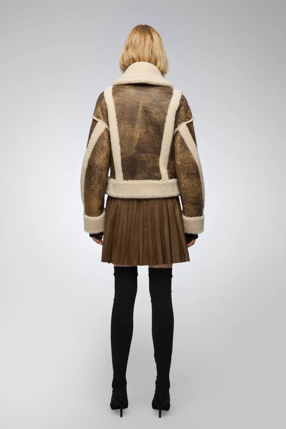 Marion - Brown Shearling Jacket