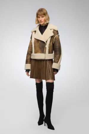 Marion - Brown Shearling Jacket