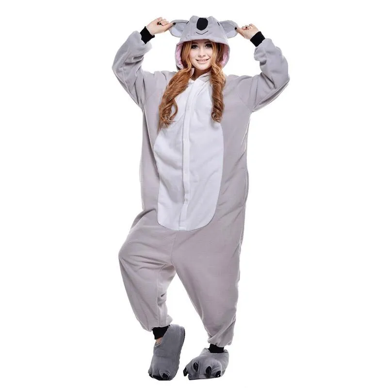 Men Women Kigurumi Onesie Pajamas Unisex Animal Cosplay Costume For Halloween Party