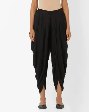 Mid-Rise Cropped Dhoti Pants