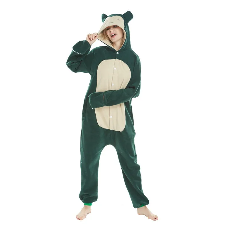 New Animal Kigurumi XXL Cartoon Suit Women Pajama  Onesies For Adult Men Onsie Boy Girls Pijamas Fleece One-Piece Bodysuit