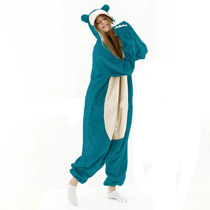 New Animal Kigurumi XXL Cartoon Suit Women Pajama  Onesies For Adult Men Onsie Boy Girls Pijamas Fleece One-Piece Bodysuit