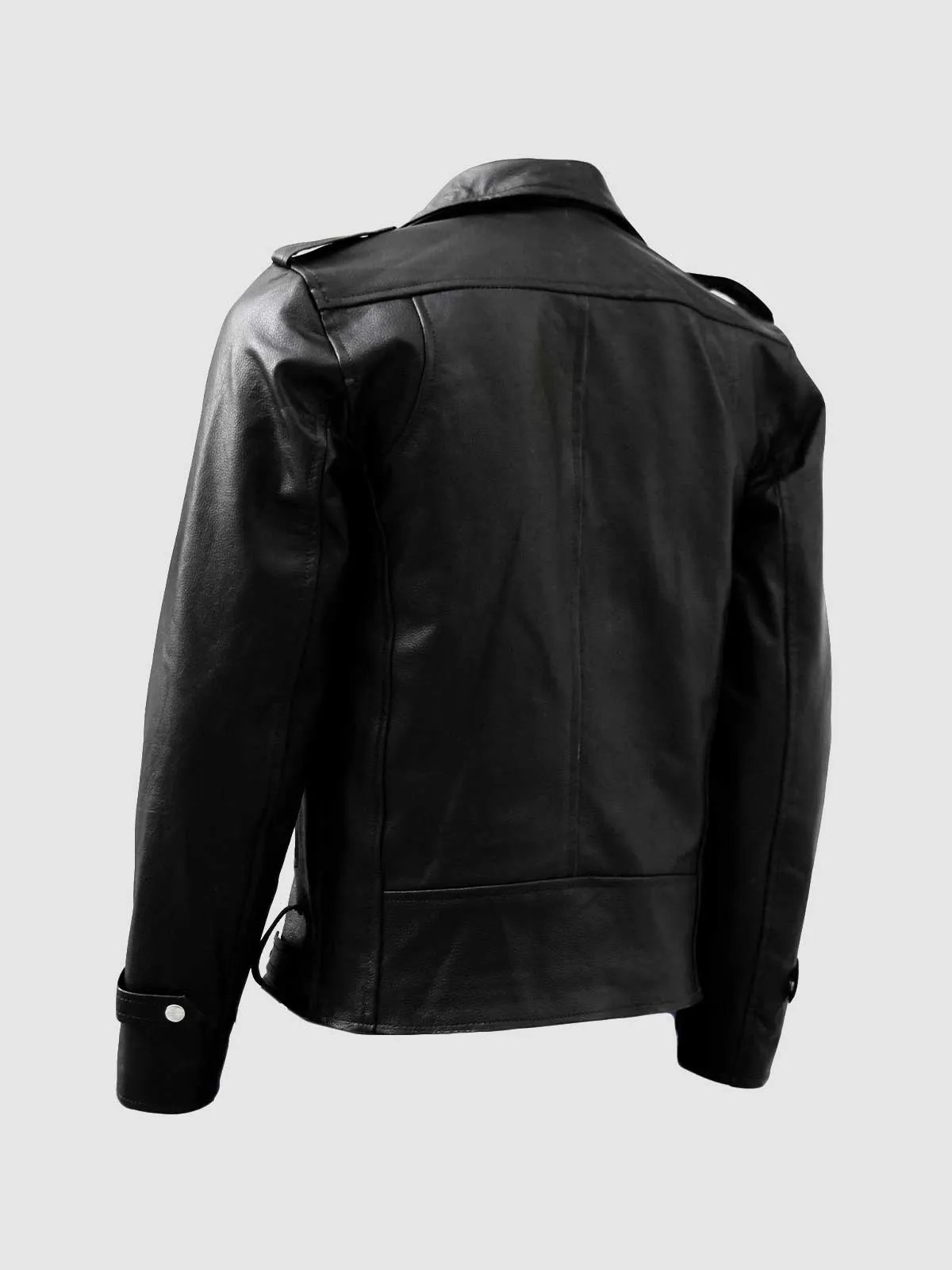 Size X-Large Black Moto Leather Jacket for Men