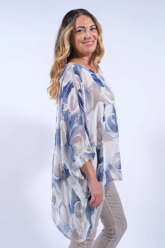 Sofia Soft Circle Silk Kaftan (BQ201CR)