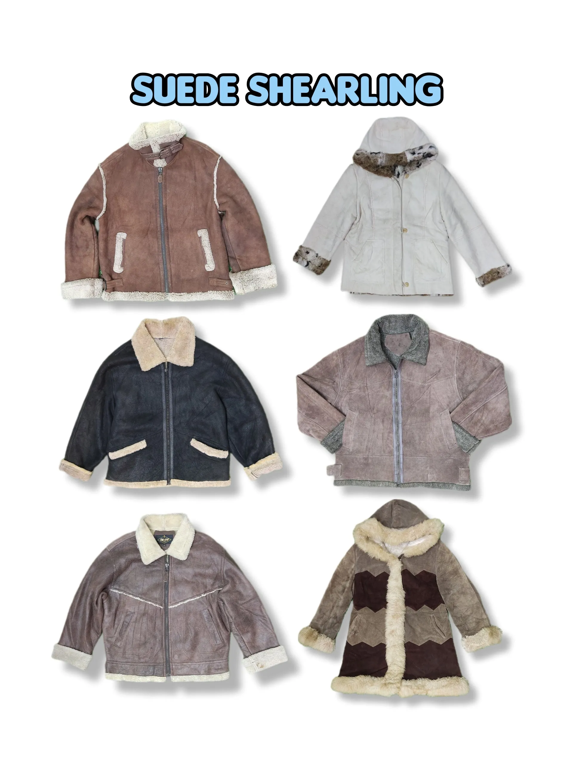 Suede Shearling Coat 12 pcs