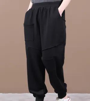 Summer  Wide Leg Women Casual Pants Elastic Waist WG05131