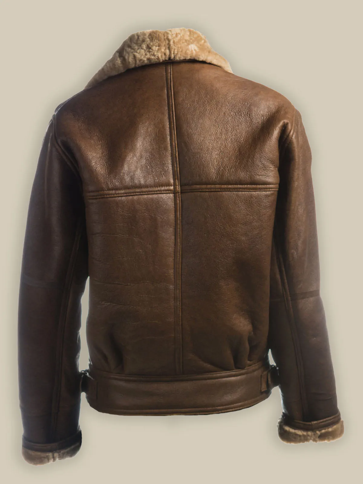 Women's Brown Shearling Leather Jacket